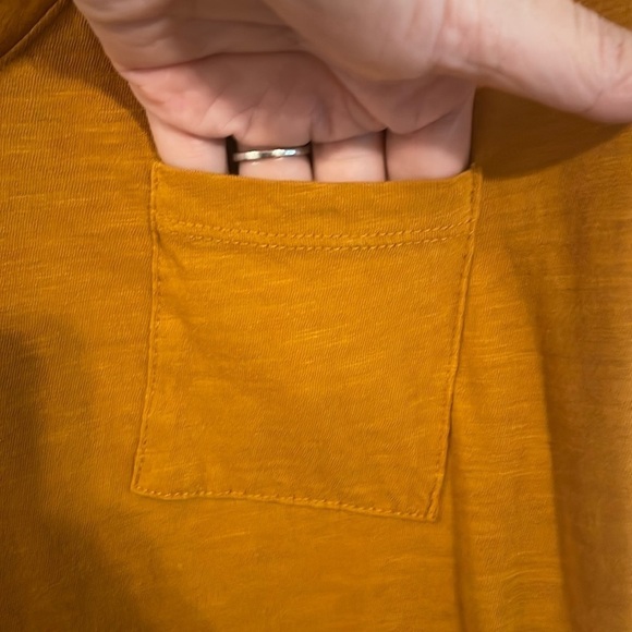 Madewell Women Shirt Medium Orange Whisper Cotton Contemporary Preppy Causal - Picture 9 of 15